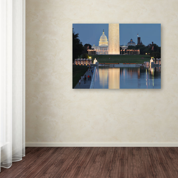 Gregory OHanlon National Mall at Twilight Canvas Art 18 x 24 Image 3