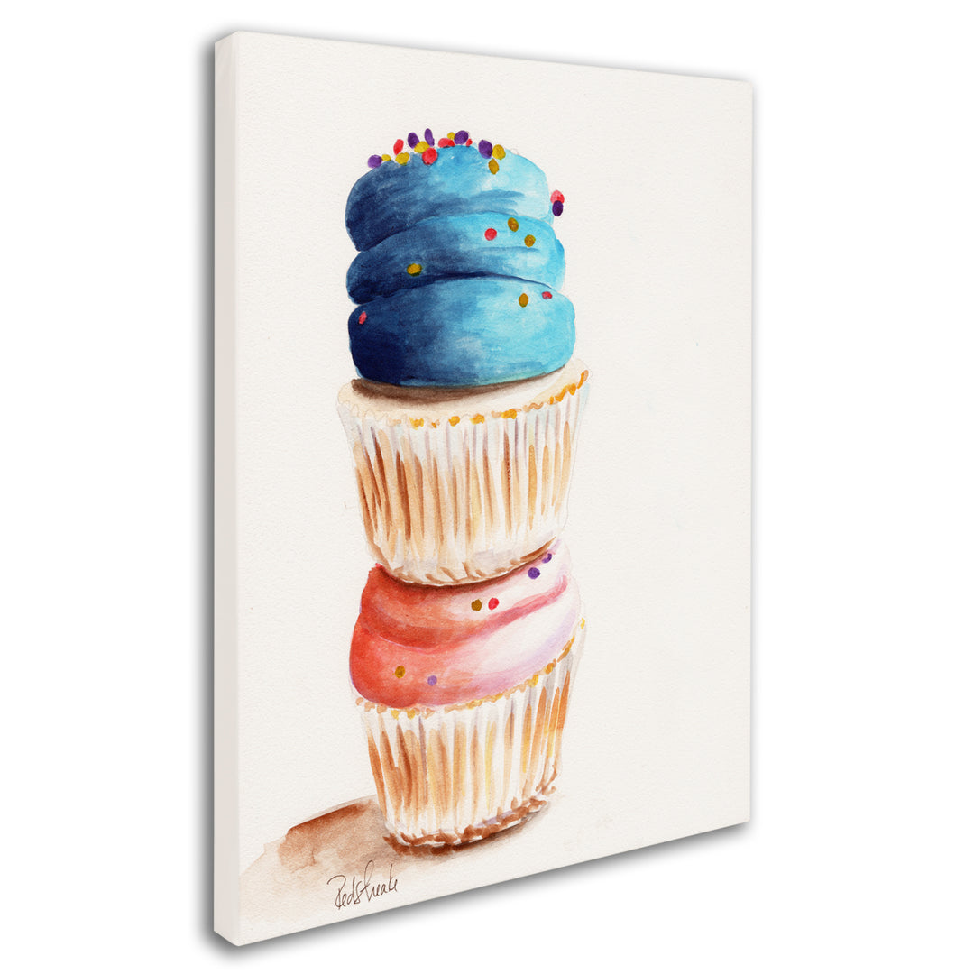 Jennifer Redstreake Stacked Cupcakes No Words Canvas Art 18 x 24 Image 2