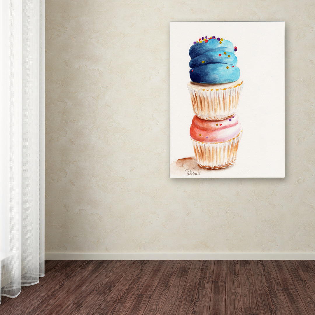 Jennifer Redstreake Stacked Cupcakes No Words Canvas Art 18 x 24 Image 3