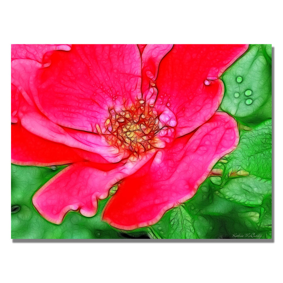 Kathie McCurdy Red Rose Canvas Art 18 x 24 Image 1
