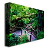 Kathie McCurdy Bridge in the Garden of Light Canvas Art 18 x 24 Image 2