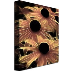 Kathie McCurdy Black Eyed Susans Abstract Canvas Art 18 x 24 Image 3