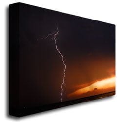 Kurt Shaffer; Lightning Sunset I Canvas Art 18 x 24 Image 3