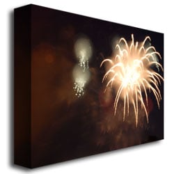 Kurt Shaffer; Abstract Fireworks IV Canvas Art 18 x 24 Image 3