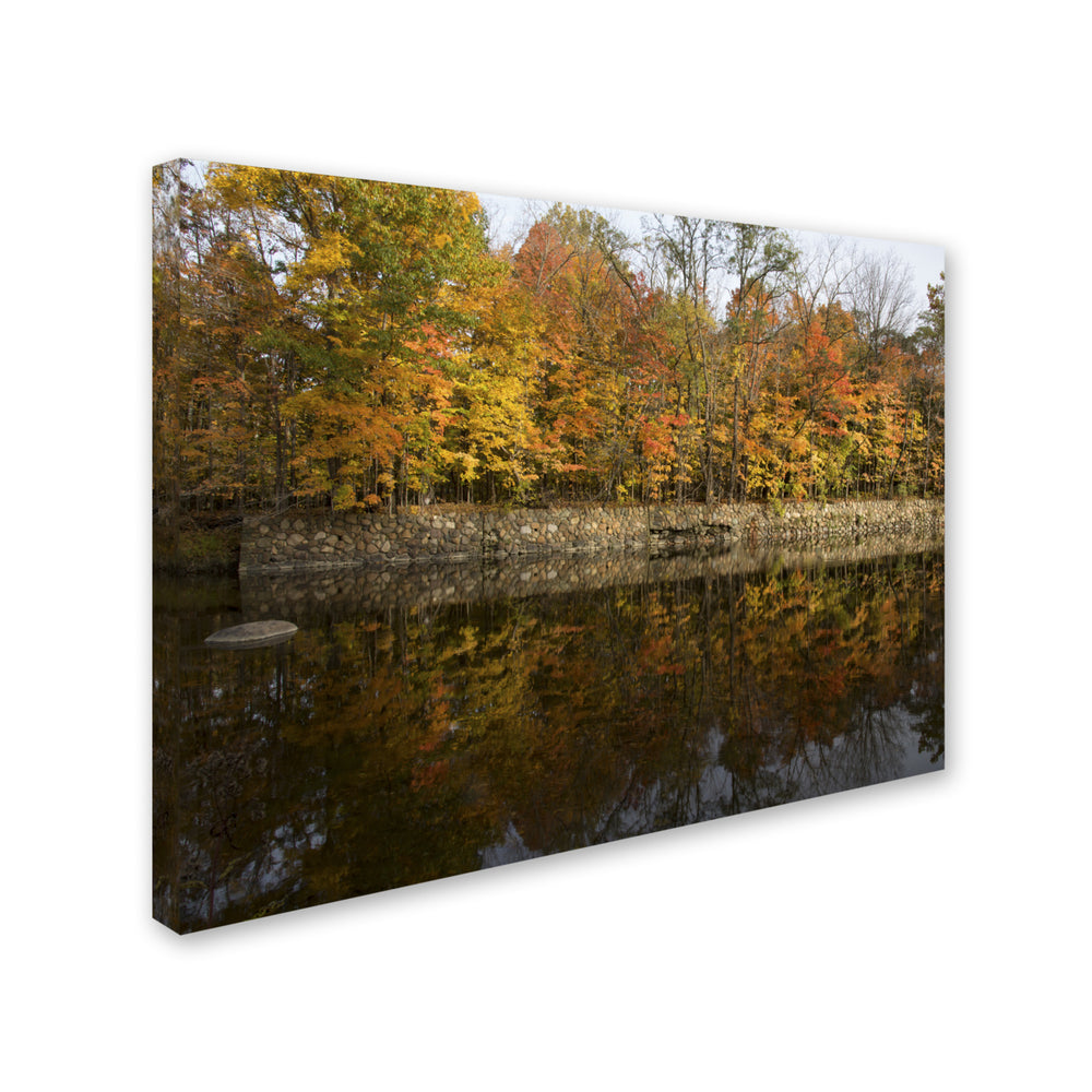 Kurt Shaffer Autumn Along the Rocky River Canvas Art 18 x 24 Image 2