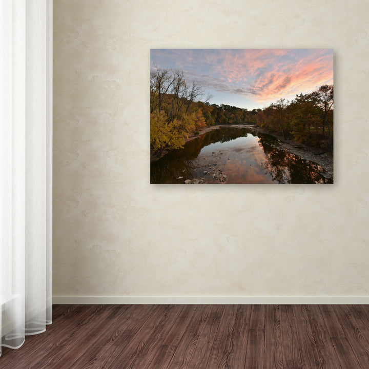 Kurt Shaffer Rocky River Autumn Sunset Canvas Art 18 x 24 Image 3