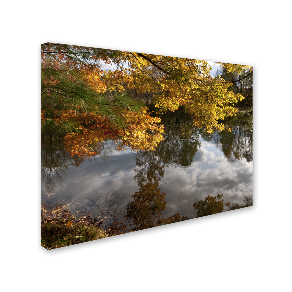 Kurt Shaffer Kendal Lake Autumn Reflection Canvas Art 18 x 24 Image 2
