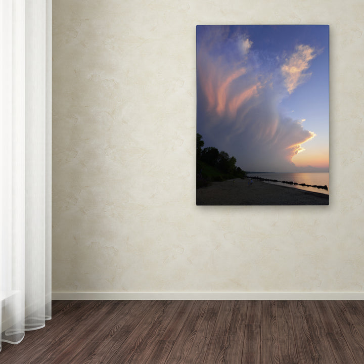 Kurt Shaffer Developing Sunset Storm Canvas Art 18 x 24 Image 3