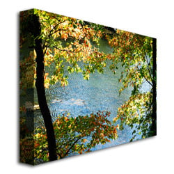 Kurt Shaffer Early Fall Along the River Canvas Art 18 x 24 Image 3