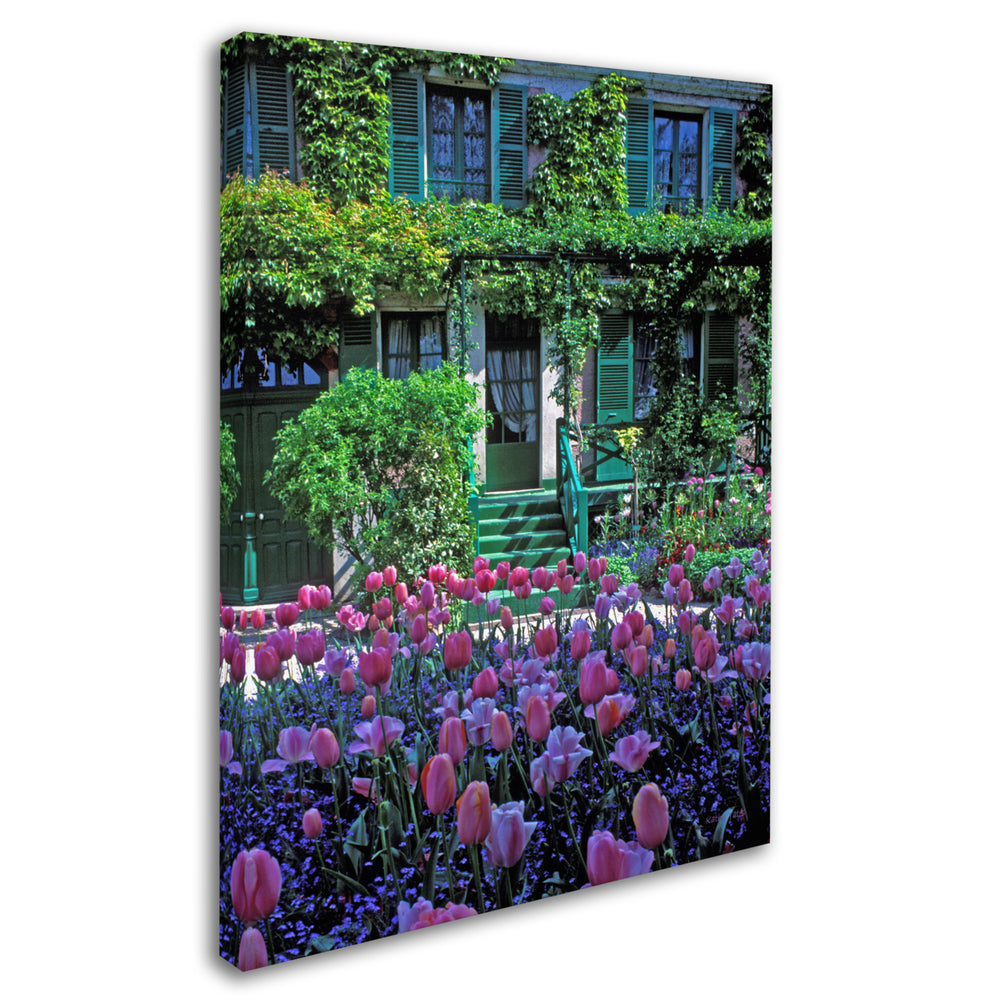 Kathy Yates Monets House With Tulips Canvas Art 18 x 24 Image 2