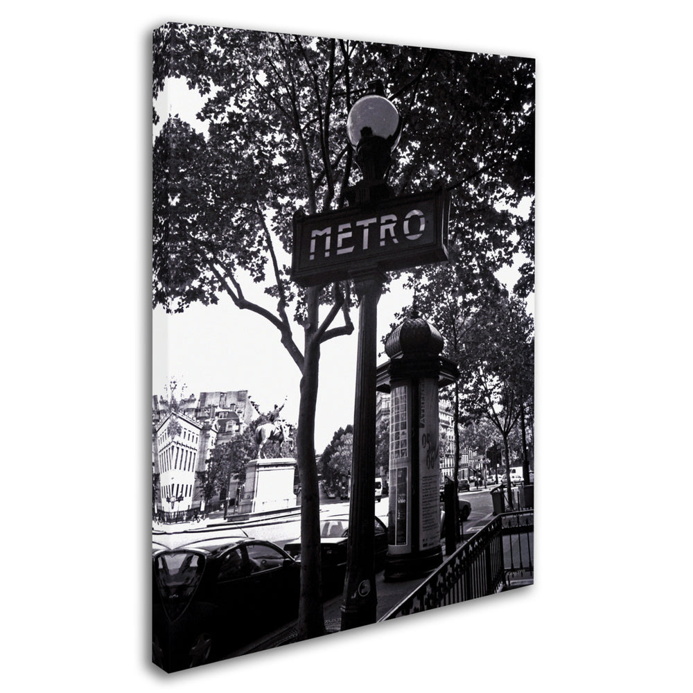 Kathy Yates Paris Metro and Kiosk Canvas Art 18 x 24 Image 2