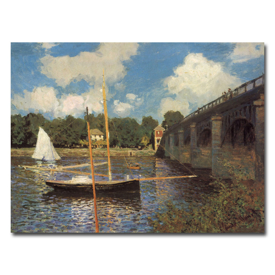 Claude Monet, Bridge at Argenteuil II Canvas Art 18 x 24 Image 1