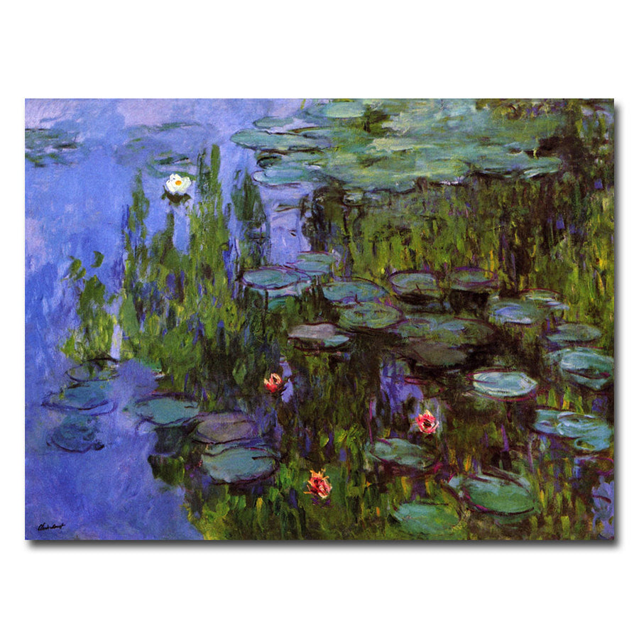 Claude Monet Sea Roses Canvas Art 18 x 24 Image 1