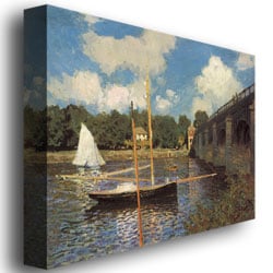 Claude Monet, Bridge at Argenteuil II Canvas Art 18 x 24 Image 3