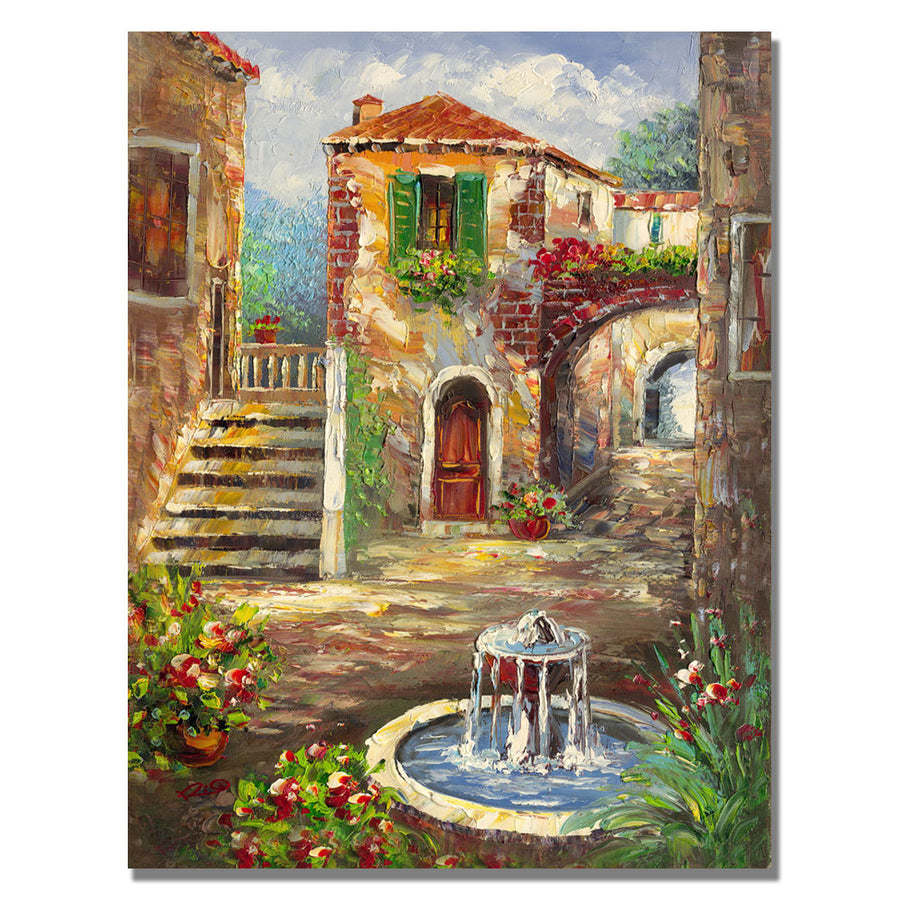 Rio Tuscan Cottage Canvas Art 18 x 24 Image 1