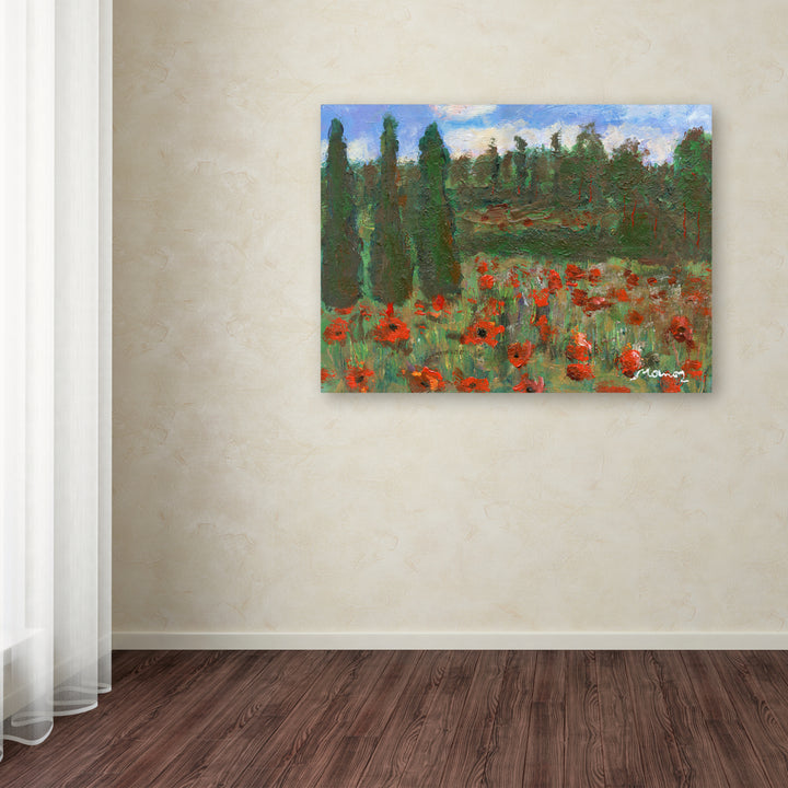 Manor Shadian Red Poppies in the Wood Canvas Art 18 x 24 Image 3