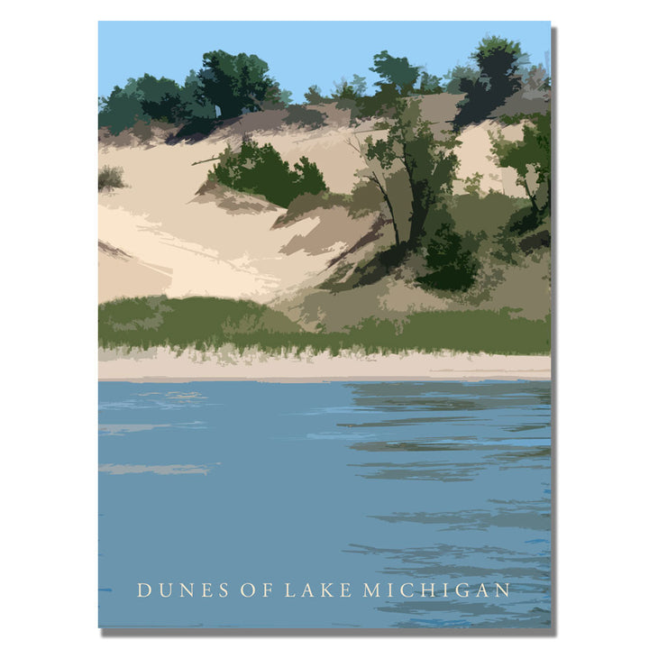 Michelle Calkins Dunes of Lake Michigan II Canvas Art 18 x 24 Image 1