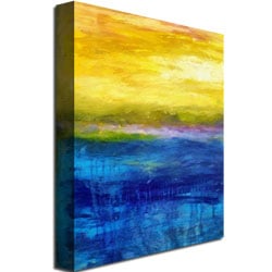 Michelle Calkins Gold and Pink Sunset Canvas Art 18 x 24 Image 3