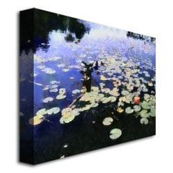 Michelle Calkins Water Lilies in the River II Canvas Art 18 x 24 Image 3
