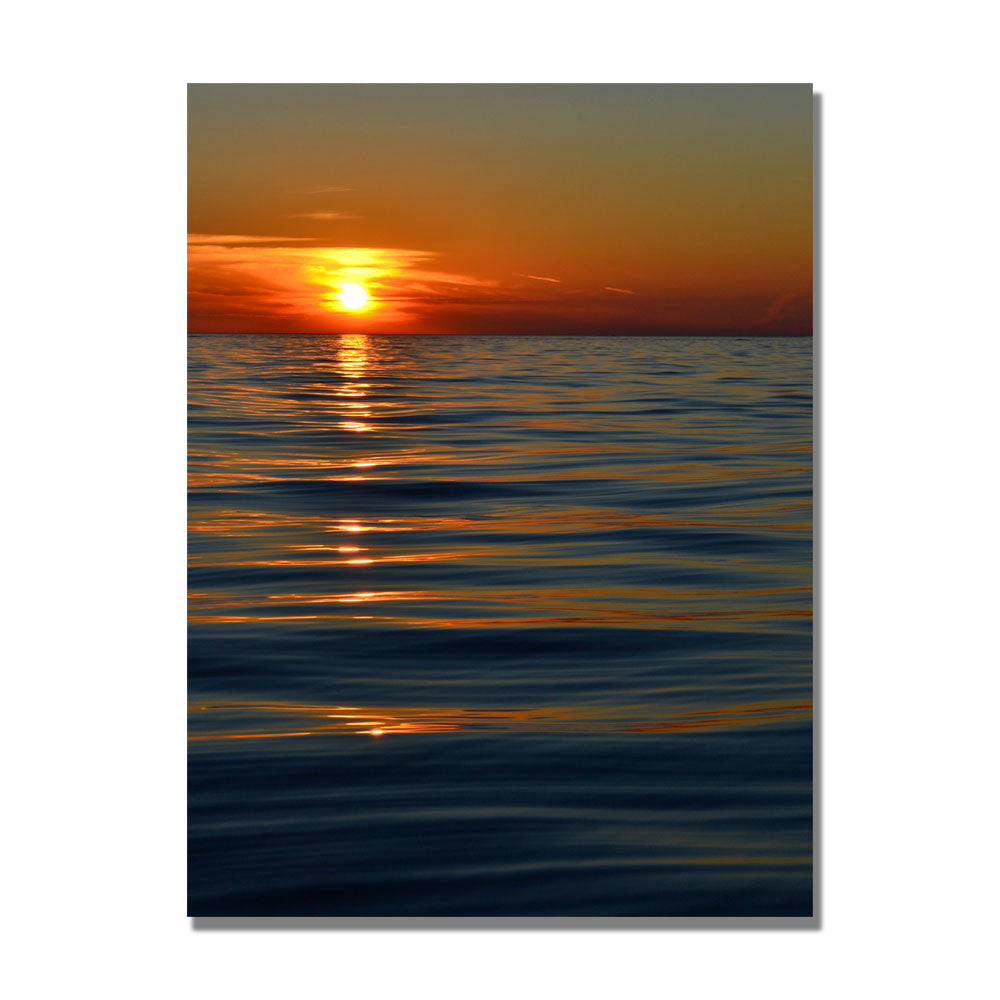 Michelle Calkins Sunset over the Lake Canvas Art 18 x 24 Image 1