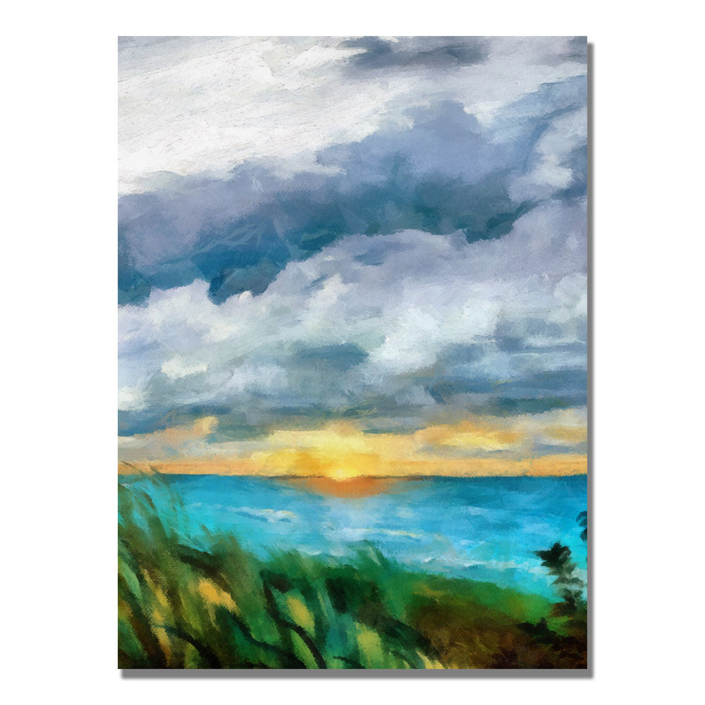 Michelle Calkins Sunset over the Lake II Canvas Art 18 x 24 Image 1