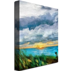 Michelle Calkins Sunset over the Lake II Canvas Art 18 x 24 Image 3