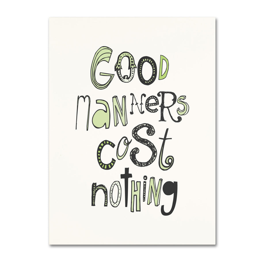 Megan Romo Good Manners V Canvas Art 18 x 24 Image 1