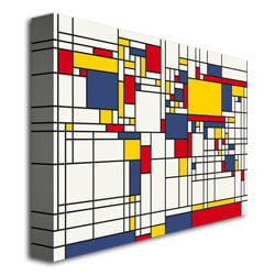 Michael Tompsett Mondrian World Map Canvas Art 18 x 24 Image 3