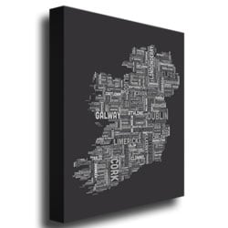 Michael Tompsett Ireland City Map V Canvas Art 18 x 24 Image 3