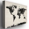 Michael Tompsett Abstract Map of the World Canvas Art 18 x 24 Image 2