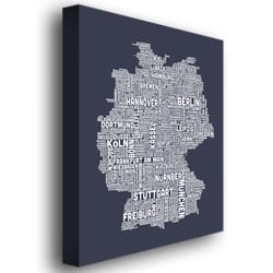 Michael Tompsett Germany City Map II Canvas Art 18 x 24 Image 3