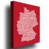 Michael Tompsett Germany City Map I Canvas Art 18 x 24 Image 2