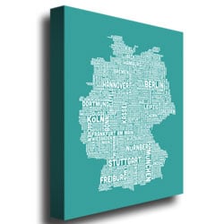 Michael Tompsett Germany City Map III Canvas Art 18 x 24 Image 3