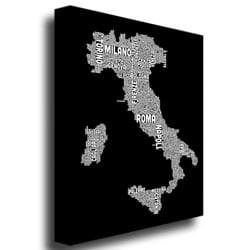 Michael Tompsett Italy City Map I Canvas Art 18 x 24 Image 3