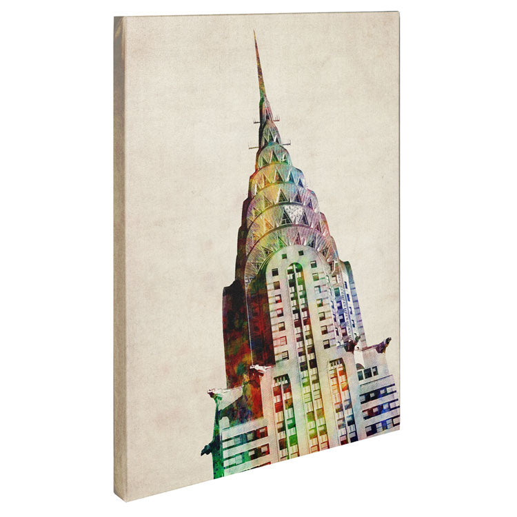 Michael Tompsett Chrysler Building Canvas Art 18 x 24 Image 3