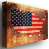 Michael Tompsett US Flag Map Canvas Art 18 x 24 Image 2