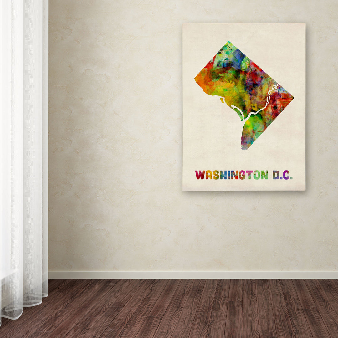 Michael Tompsett Washington D.C. Map Canvas Art 18 x 24 Image 3