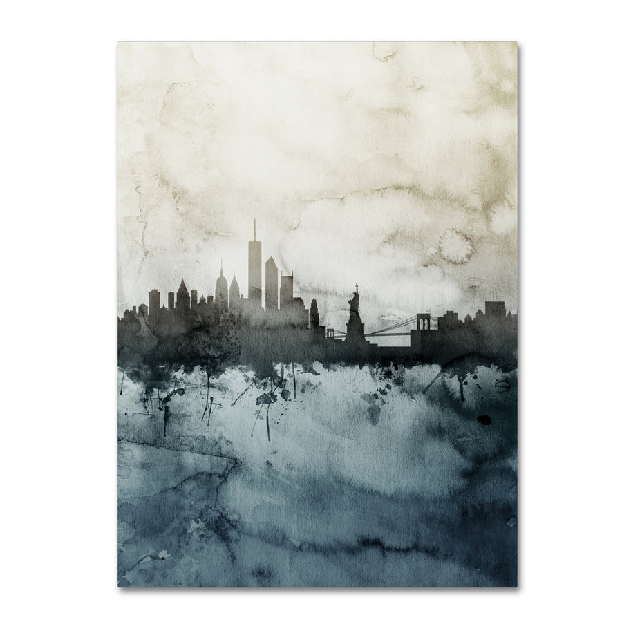 Michael Tompsett York Skyline Tall Canvas Art 18 x 24 Image 1