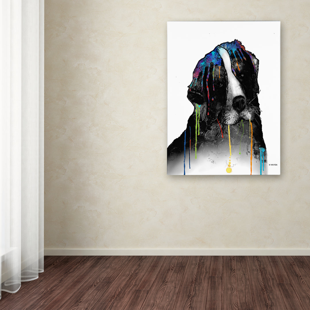 Marlene Watson Bernese Mountain Dog Canvas Art 18 x 24 Image 3