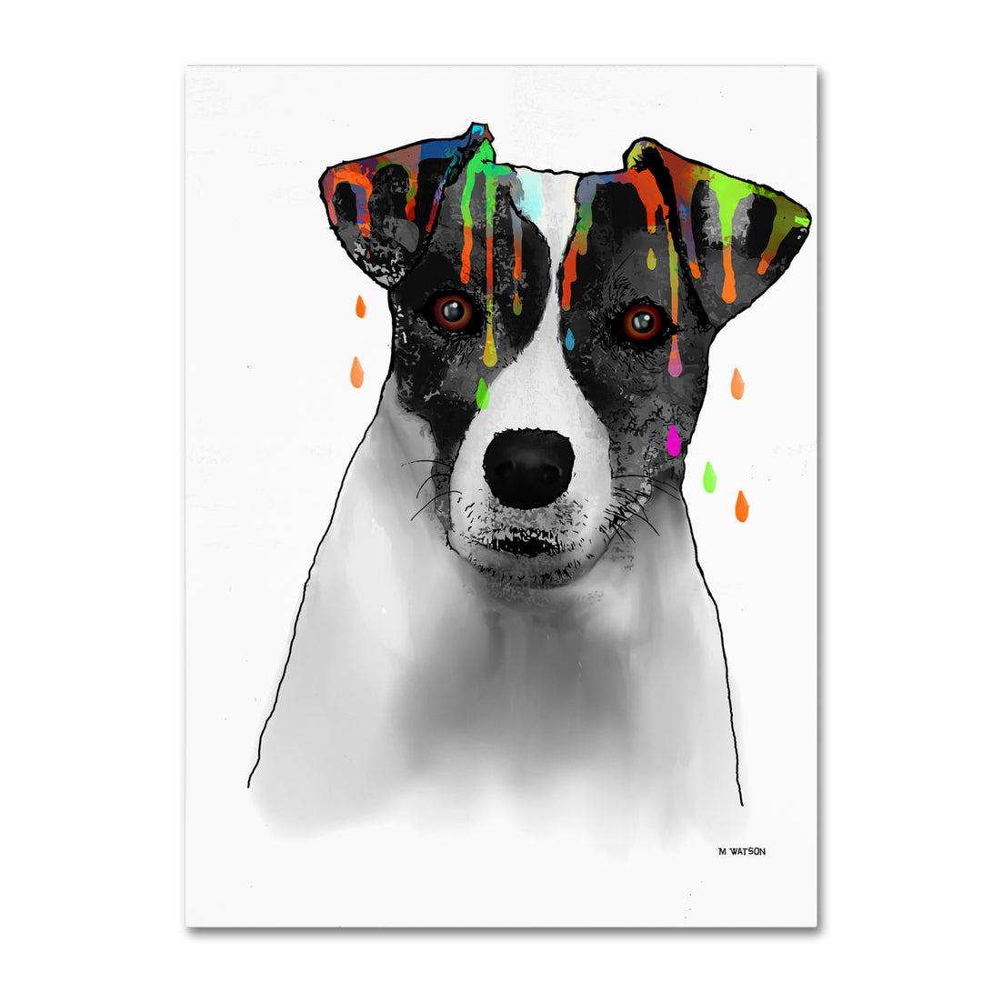 Marlene Watson Jack Russel Terrier Canvas Art 18 x 24 Image 1
