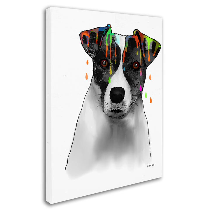 Marlene Watson Jack Russel Terrier Canvas Art 18 x 24 Image 2