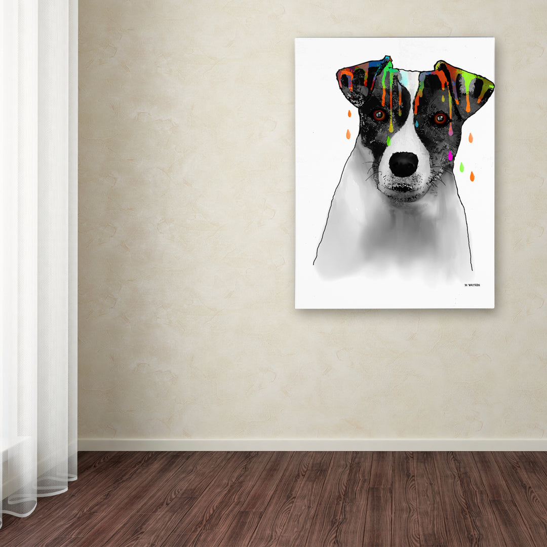 Marlene Watson Jack Russel Terrier Canvas Art 18 x 24 Image 3