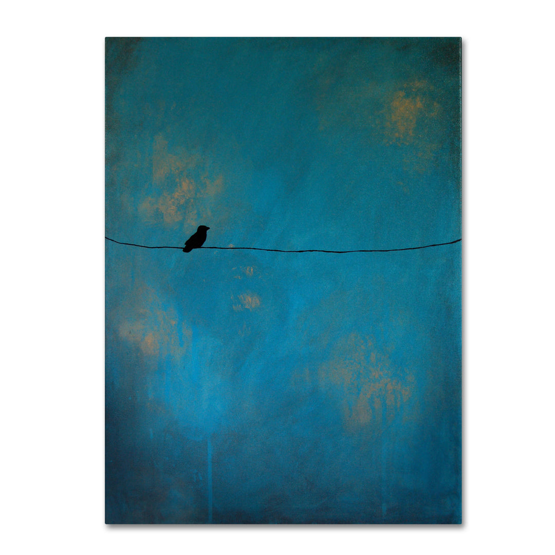 Nicole Dietz Lone Bird Blue Canvas Art 18 x 24 Image 1