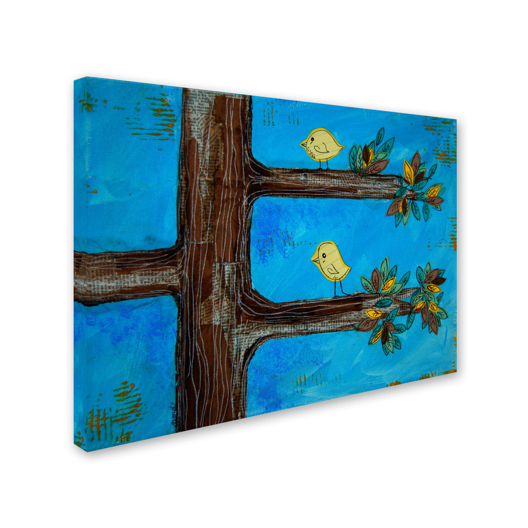 Nicole Dietz Birds in a Tree Mixed Media Canvas Art 18 x 24 Image 2