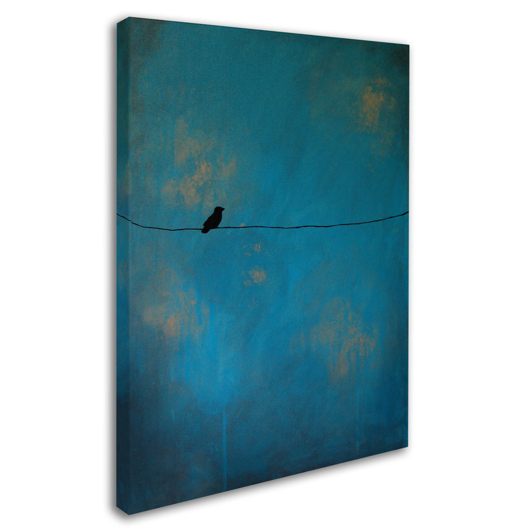 Nicole Dietz Lone Bird Blue Canvas Art 18 x 24 Image 2