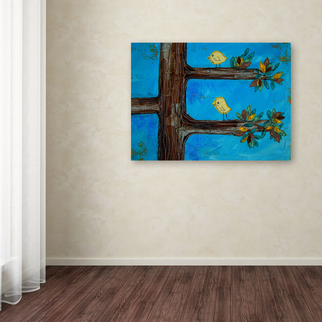 Nicole Dietz Birds in a Tree Mixed Media Canvas Art 18 x 24 Image 3