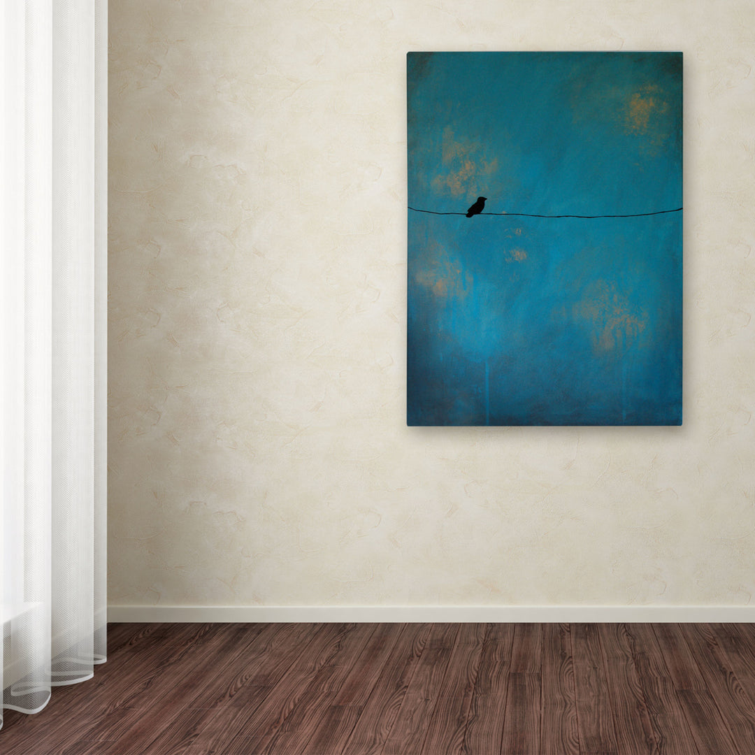 Nicole Dietz Lone Bird Blue Canvas Art 18 x 24 Image 3