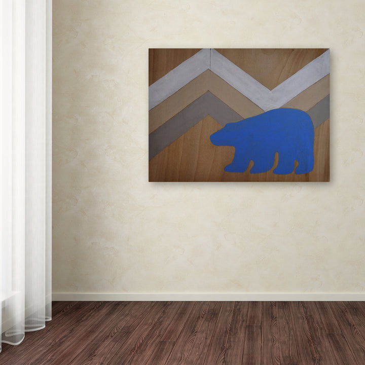 Nicole Dietz Blue Polar Bear Canvas Art 18 x 24 Image 3