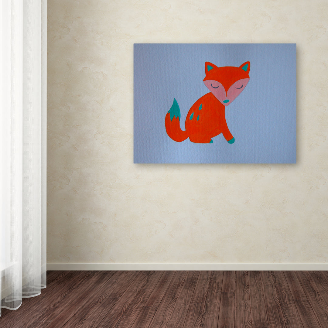 Nicole Dietz Orange Fox Canvas Art 18 x 24 Image 3