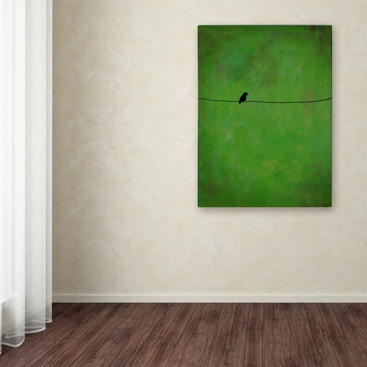 Nicole Dietz Lone Bird Green Canvas Art 18 x 24 Image 3